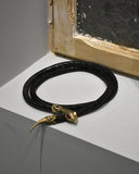Vintage《DL Auld》1970s Metal Mesh Snake Necklace