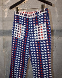 Vintage 1970s《Maverick》"Red×White×Blue" Star bell bottoms