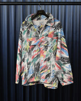 Vintage《Leon orde》1980s-1990s Splash Painted Pattern Half-zip Pullover Jacket