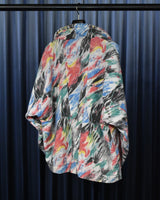 Vintage《Leon orde》1980s-1990s Splash Painted Pattern Half-zip Pullover Jacket