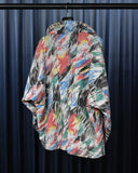 Vintage《Leon orde》1980s-1990s Splash Painted Pattern Half-zip Pullover Jacket
