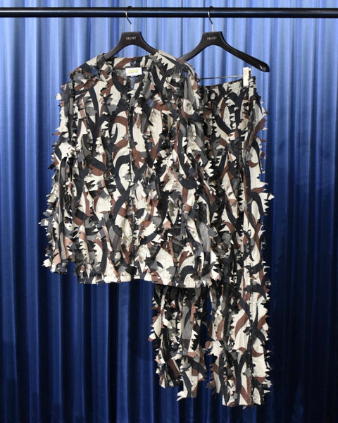 Vintage《Smart Hunters Wear ASAT CAMOUFLAGE》Tribal Patterned Mesh Ghillie Suit