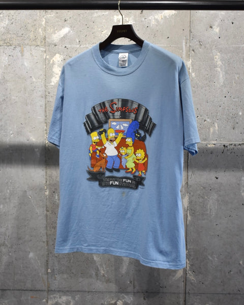 Vintage《DELTA MAGNUM WEIGHT》2000s The Simpsons "WE PUT THE FUN IN DYSFUNCTIONAL" T-shirt
