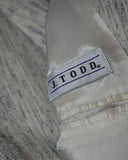 Vintage 1980s《J. TODD》Splash Patterned White Double-breasted Set up