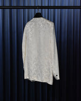 Vintage《First Nighter》1960s Rose Patterned White Taxied Jacket