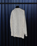 Vintage《First Nighter》1960s Rose Patterned White Taxied Jacket