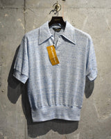 Vintage《PURITAN》1970s Deadstock Mesh Knit Polo Shirt
