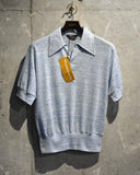 Vintage《PURITAN》1970s Deadstock Mesh Knit Polo Shirt