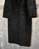 Vintage 1980s《Style VI Ltd.》Black Fur Long Coat