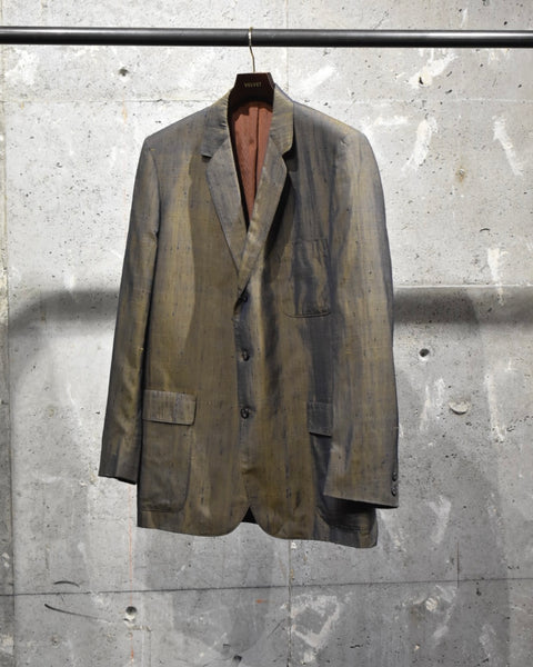 Vintage《KUPPENHEIMER》1950s-1960s Colored Nep Silk Tailored Jacket