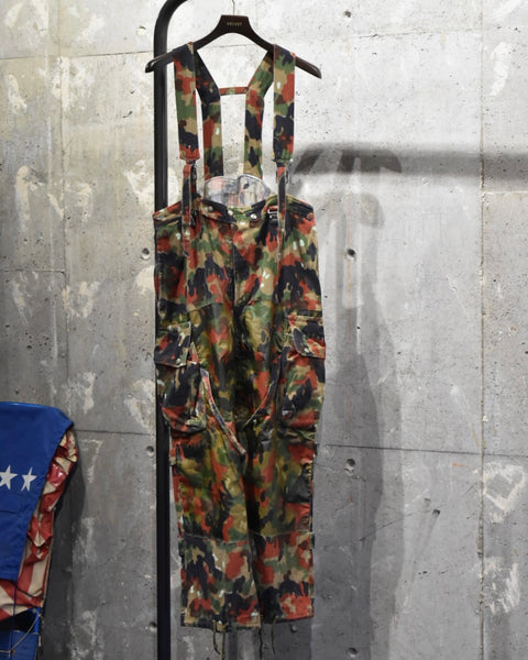 Vintage 1970s SWISS ARMY M-70 Alpine Camouflage Overall