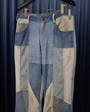 Vintage《CIWONE CIMONE》1970s Patchwork Denim Pants