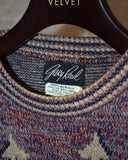 Vintage 1980s《Gary Reed》Nordic Pattern Deer Knit