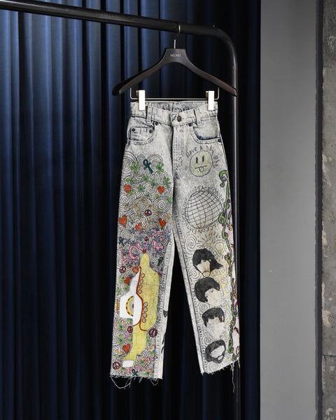 Vintage《Levi's》Hand Painted Denim Pants