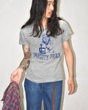 Vintage 1970s《RUSSELL SOUTHERN COMPANY》“VARSITY TRACK” Flock Print T-shirt