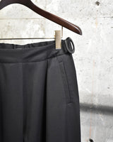 Archive《ISSEY MIYAKE》2000s Tapered Slacks with Drapey Fabric on One Side