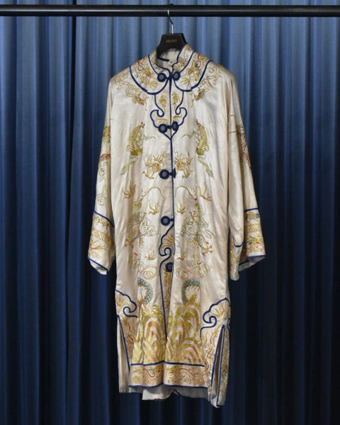 Vintage《GOLDEN CLOUD》1960s Rayon Silk Hand Embroidery China Jacket