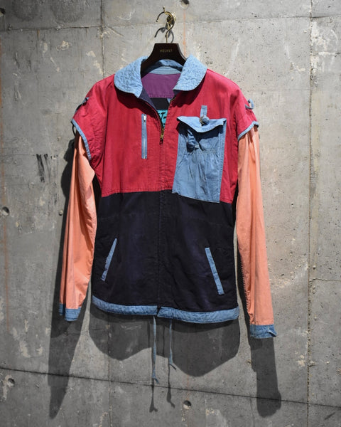 Vintage《JET-PAC!》1990s Crazy Patterned Reversible Jacket