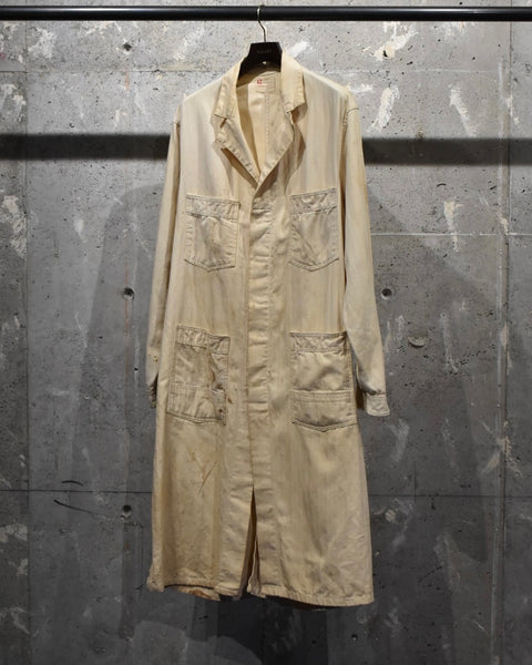 Vintage 1940s Herring Bone Twill Boro Shop Coat