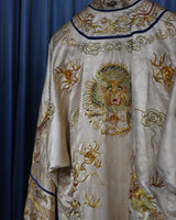 Vintage《GOLDEN CLOUD》1960s Rayon Silk Hand Embroidery China Jacket