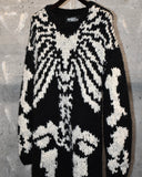 Archive《JEREMY SCOTT》“Skeleton” Low Gauge Alpaca Sweater
