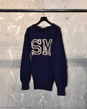 Vintage 1950s-1960s《E.O. NELSON CO》“SM” Lettered Sweater