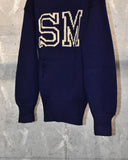 Vintage 1950s-1960s《E.O. NELSON CO》“SM” Lettered Sweater