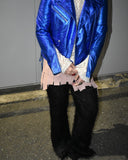 Vintage 2000s《AFFLICTION》Metallic lace-up blue riders jacket