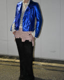 Vintage 2000s《AFFLICTION》Metallic lace-up blue riders jacket