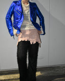 Archive《Preen》 Intrecciato leather rap skirt