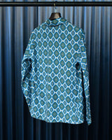 Vintage《CLUB 707》1970s Wallpaper Print Pajama Shirt