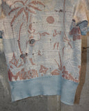 Vintage 1950s《CAMPUS》Destroy Summer Sweater