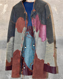 Vintage 1970s "Handmade" Crazy Patchwork Leather Jacket