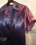 Vintage 1950s "Bamboo Inn 8" Satin Short-sleeved Shirt