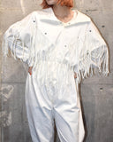 Vintage 1980s《DRESSY SWEATS》Sweat Fabric Jumpsuit