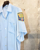 Vintage 1960s《Swingster》Open-collar Rayon Bowling Shirt
