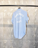 Vintage 1960s《Swingster》Open-collar Rayon Bowling Shirt