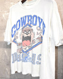 Vintage 1990s "NFL Dallas Cowboys × Tasmanian Devils" T-shirt