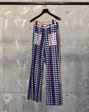 Vintage 1970s《Maverick》 "Red×White×Blue" Star Bell Bottoms