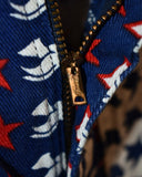 Vintage 1970s《Maverick》 "Red×White×Blue" Star Bell Bottoms