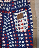 Vintage 1970s《Maverick》 "Red×White×Blue" Star Bell Bottoms
