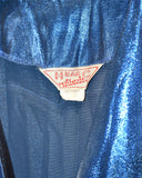 Vintage 1950s《H BAR C》Blue Glitter Set-up