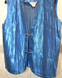 Vintage 1950s《H BAR C》Blue Glitter Set-up
