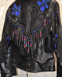 Vintage 1970s Fringe Leather Jacket