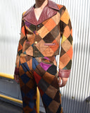 Vintage 1970s 《INTERNATIONAL FASHION》Suede Jacket&Pants Set-up