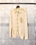 Vintage《Salvatore Ferragamo》 "Cotton×Linen" Summer Knit