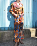 Vintage 1970s 《INTERNATIONAL FASHION》Suede Jacket&Pants Set-up