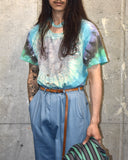 Vintage 1990s《FRUIT OF THE LOOM》 "YES" Tie-dye Band T-shirt
