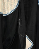 Vintage 1980s "Handmade" Black Linen Haori Jacket