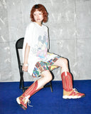 Vintage 1970s Patterned Cotton Short Pants